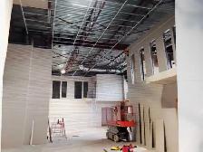 looking for steel stud framing and T-bar work.