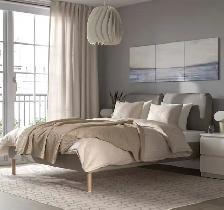 IKEA Sagesund Full bed with Anneland Hybrid Mattress, Full Size