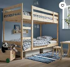 Ikea Mydal Wood Bunkbed (Bed)