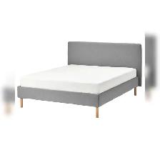 grey bed frame