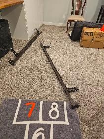 Heavy duty steel adjustable bed frame on wide caster wheels