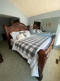 King bed, beautiful heavy $ 250