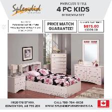 Brand New! Canadian Made, 4 Pc Kids Bedroom Set