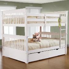 BRAND NEW TWIN OVER FULL BUNK BEDS. SOLID WOOD KIDS BUNK BEDS.