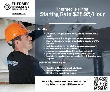 Union Pipe & Duct Insulator - Starting wage $28.95/Hour