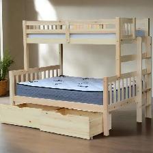SOLID WOOD BUNK BEDS FOR ADULTS AND KIDS. HEAVY DUTY BUNK BEDS.