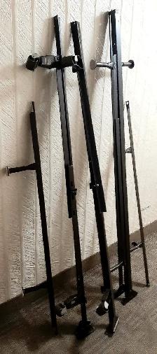 Metal bed frames.Adjustable up to the queen size