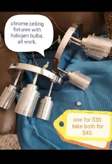 Ceiling light fixtures and bulbs