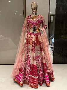 salesperson at Indian women's clothing store