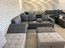 New Sealed Boxes Grey sectional sofas on sale