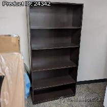 Espresso Bookshelf Bookcase w/ Adjustable Shelves 36x14x73