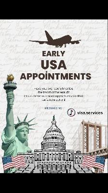 early usa visa appointments are available