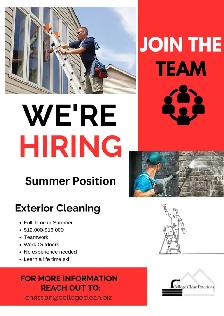 Exterior Cleaning Summer Student Positions