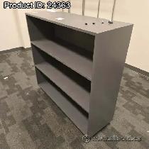 Grey 48' Wide Deep Bookshelf Bookcase Shelving Unit