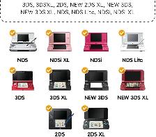 WANTED_Nintendo 3DS/3DS XL/2DS/New 2DS XL/DSI/DS Lite Systems