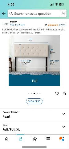 Free full sized bed frame and headboard