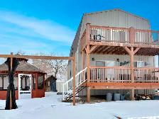 Year-Round Waterfront Escape with Private Dock & Sunset Views