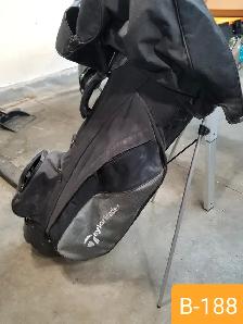 TaylorMade Carry / Stand Style Golf Clubs Bag - Black and Grey