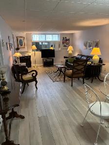 Fully Furnished One Bedroom Basement Apartment for Rent