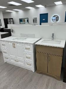 Bathroom Vanity and Quartz Countertops