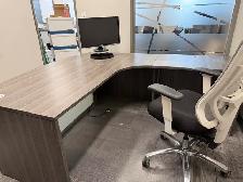 Grey Executive Desk / Workstation