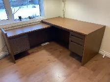 Awesome Office Desk & Credenza For Sale