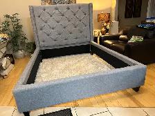 Queen size upholstered bedframe…ONLY $150