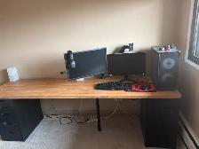 Ikea Computer Desk (Length: 10ft, Width: 2.5ft)