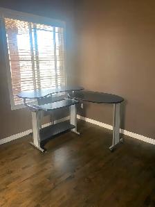 Computer desk and chair