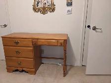 Solid maple desk