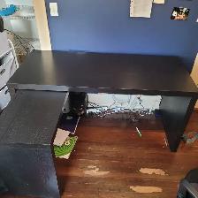 IKEA MALM desk with pull out L panel