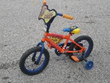 OUTGROWN BOY'S 14' TOY STORY SHERIFF WOODY WITH TRAINING WHEELS!