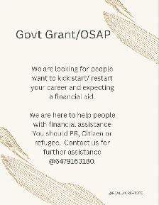 Grant/OSAP for Career Development