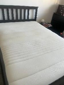 Double Mattress, Box Spring, and Bed Frame