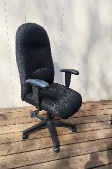 Comfortable Black Fabric Computer Office Chair