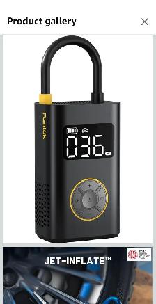 Pro Portable Tire Inflator for Compact Car Air Pump