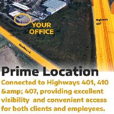 office available for rent 234 Wilkinson Rd, Brampton Unit 2.
