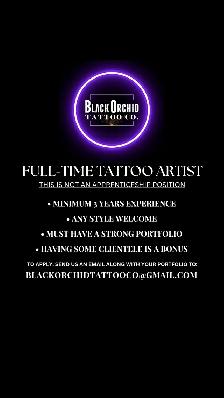 Tattoo Artist wanted