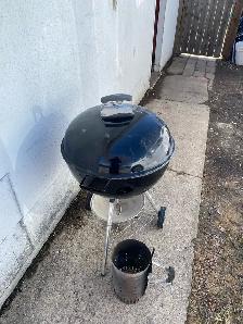 Weber charcoal barbecue