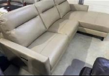 Brand new premium leather sofa chaise