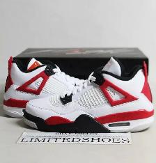 Youth Nike Air Jordan 4 Retro GS Red Cement White