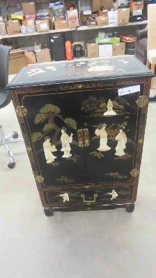 Oriental Inlay Cabinet 36'' x 23 1/2'' x 12''