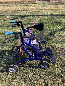 Fusion 2 in 1 Rollator/Transport chair