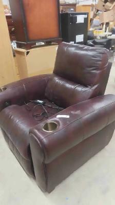 Leather/Leather Style Power Recliner