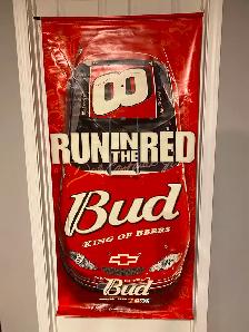 Dale Earnhardt Jr. 8 , Budweiser NASCAR Banner, Heavy Vinyl