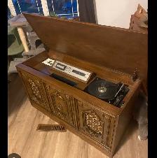 old record player