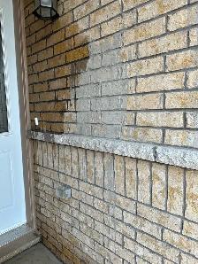 pressure washing driveway full house