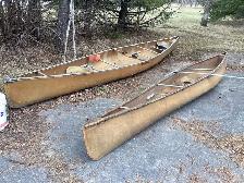 I have two canoes for sale.  18 foot and a 16 foot We-no-nah.