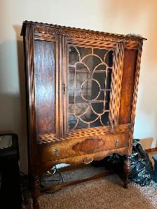 China cabinet - 100  years old, pristine condition