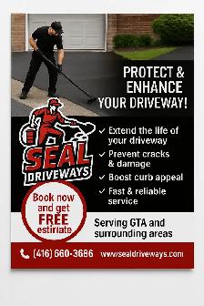 Driveways sealing helper